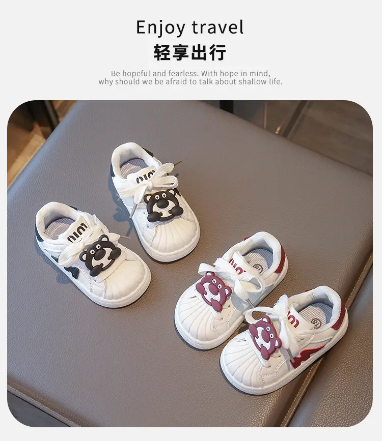 2025 Spring New Baby Shoes Shell Toe White Shoes Boys Toddler Shoes Girls Casual Shoes — feature 1