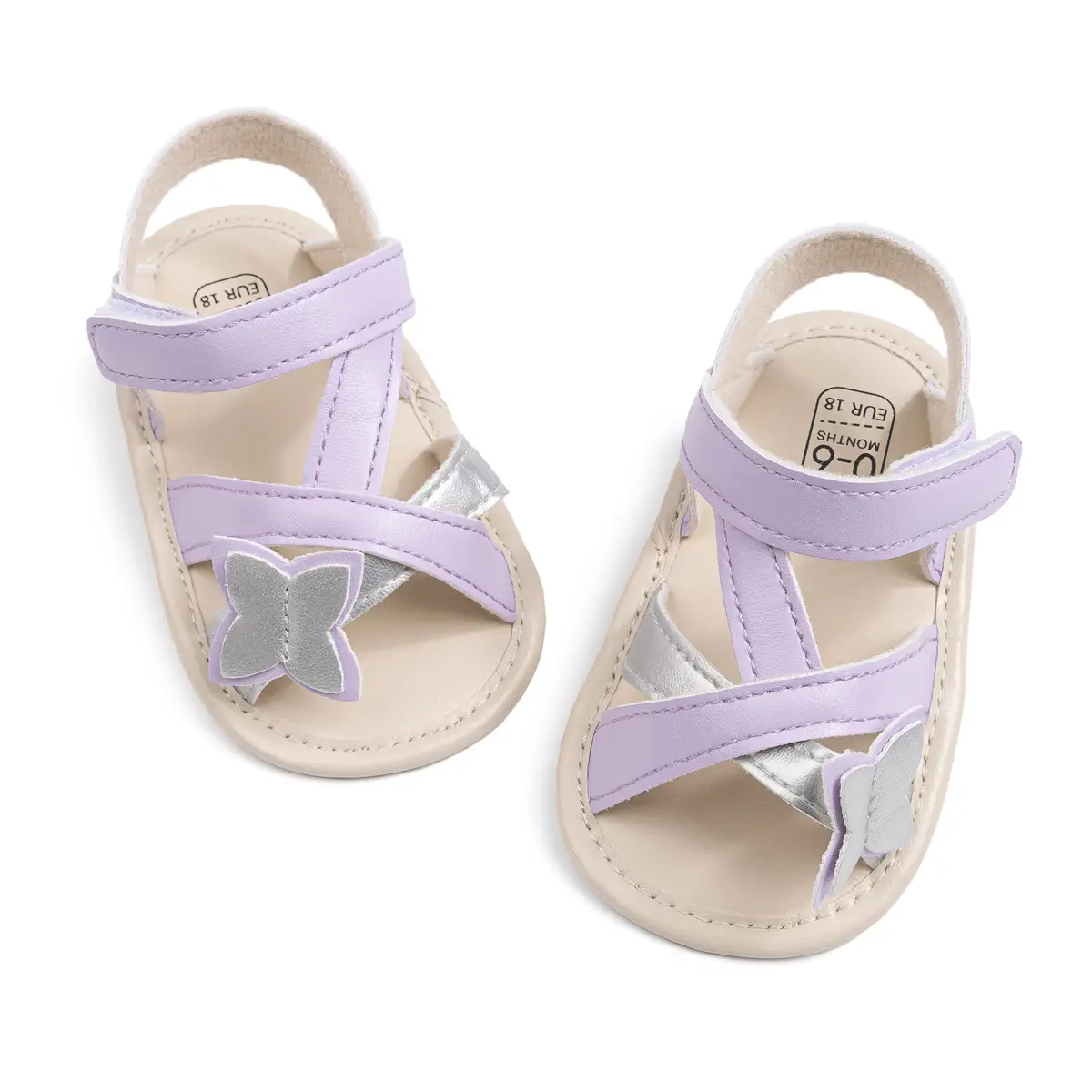 Cute Butterfly Baby Sandals Cross Border Soft Sole 0-1Y