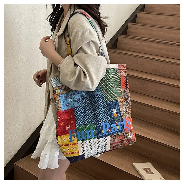 Women's Printed Tote Bag Large Capacity Multi Color — feature 11