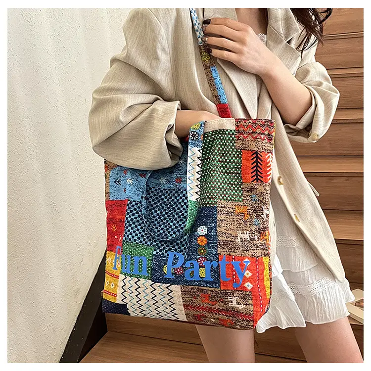 Women's Printed Tote Bag Large Capacity Multi Color — feature 12