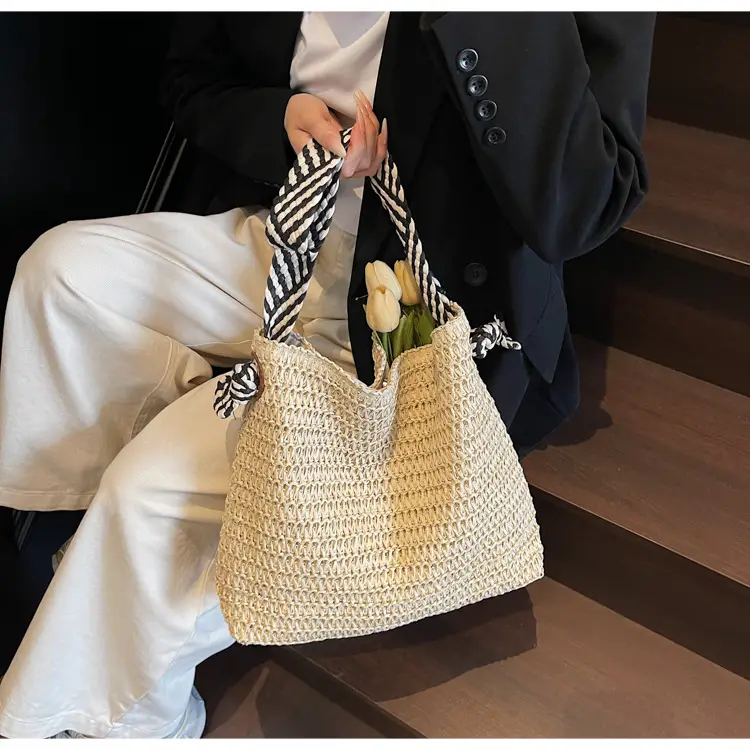 2025 New Straw Tote Bag Women Beach Casual Large Capacity — feature 18