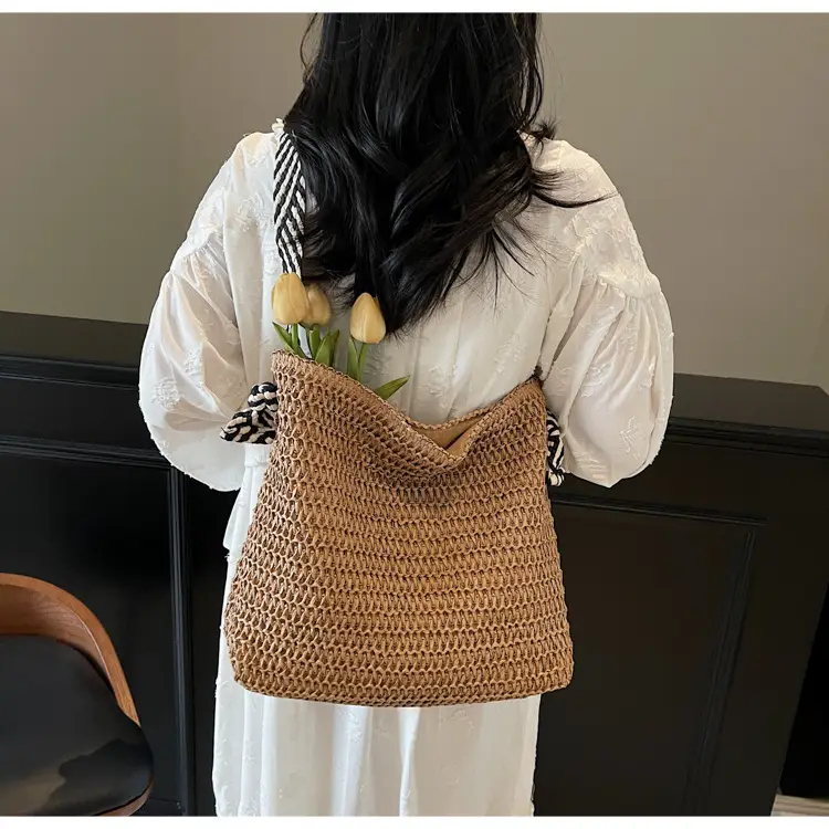 2025 New Straw Tote Bag Women Beach Casual Large Capacity — feature 23