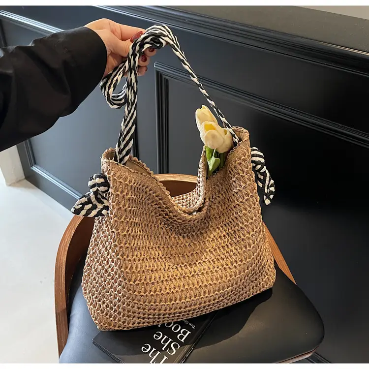 2025 New Straw Tote Bag Women Beach Casual Large Capacity — feature 27