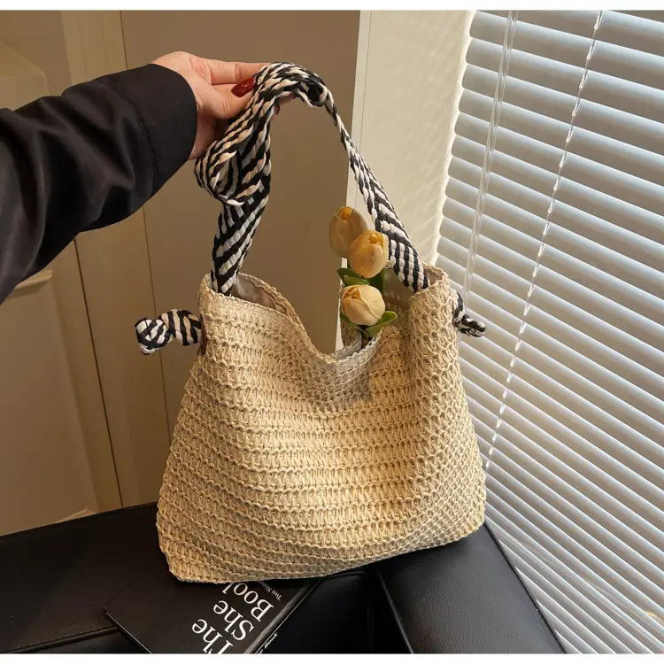 2025 New Straw Tote Bag Women Beach Casual Large Capacity — feature 32