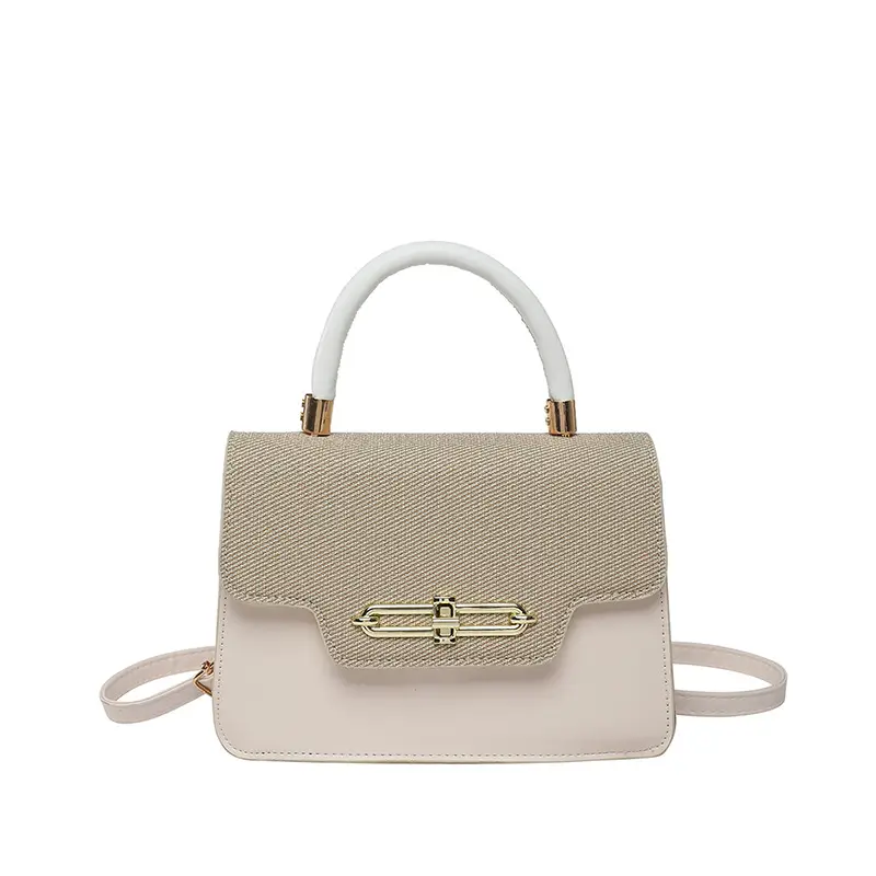 Light Blue Lock Buckle Crossbody Bag for Women - Image 10