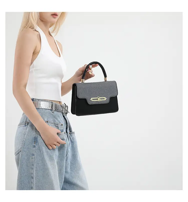 Light Blue Lock Buckle Crossbody Bag for Women — feature 12