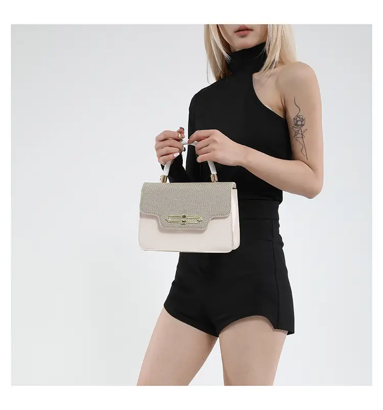 Light Blue Lock Buckle Crossbody Bag for Women — feature 14