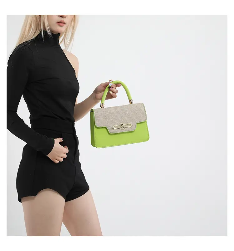 Light Blue Lock Buckle Crossbody Bag for Women — feature 17