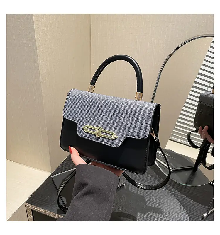 Light Blue Lock Buckle Crossbody Bag for Women — feature 24