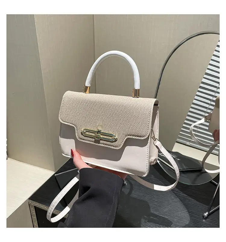 Light Blue Lock Buckle Crossbody Bag for Women — feature 28
