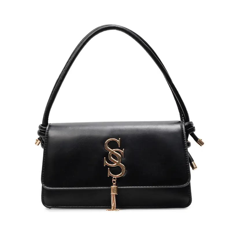 Women's Mint Green Shoulder Bag with Gold Logo - Image 10