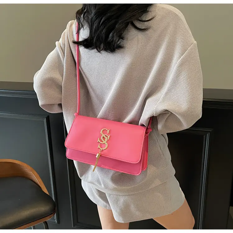Women's Mint Green Shoulder Bag with Gold Logo — feature 25