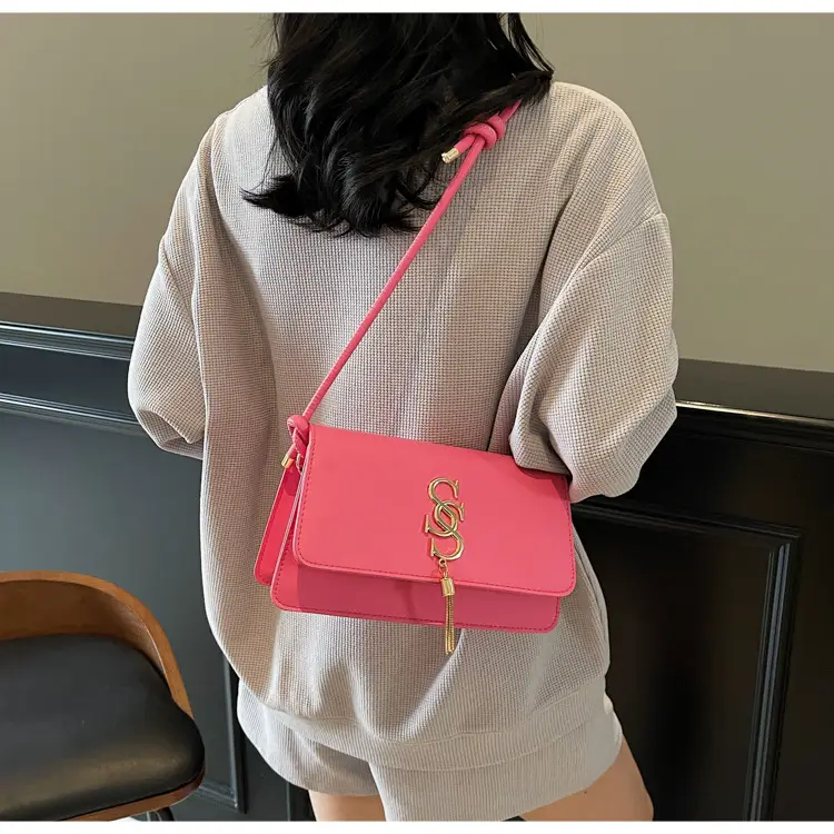 Women's Mint Green Shoulder Bag with Gold Logo — feature 26