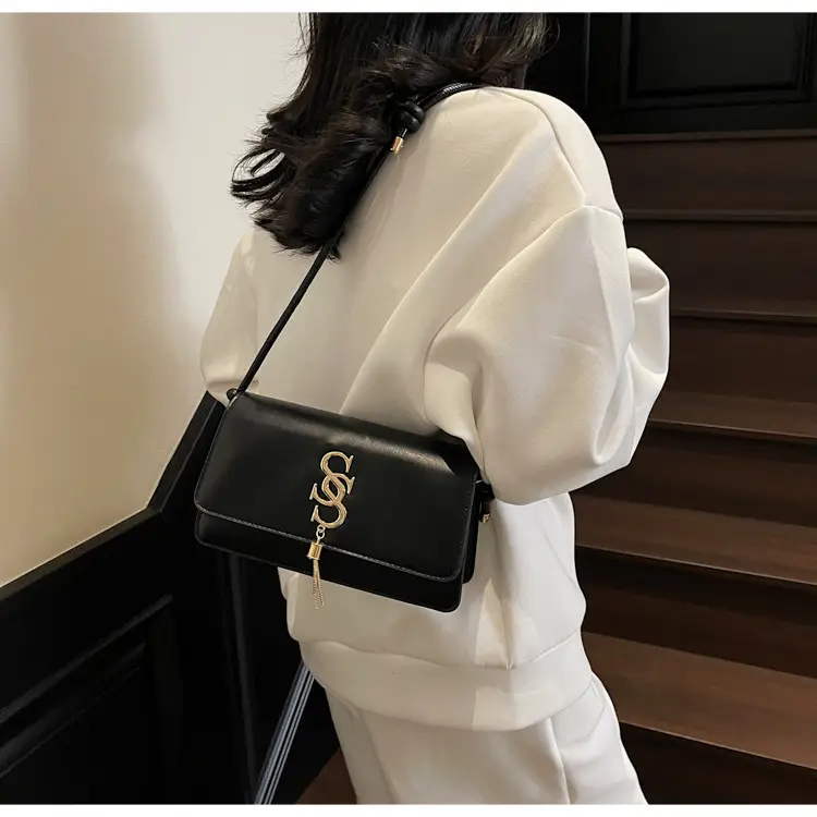 Women's Mint Green Shoulder Bag with Gold Logo — feature 35