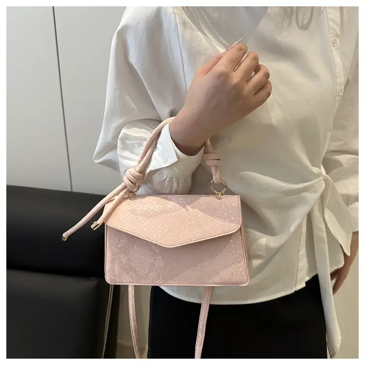 Pink Snake Pattern Crossbody Bag for Women — feature 15