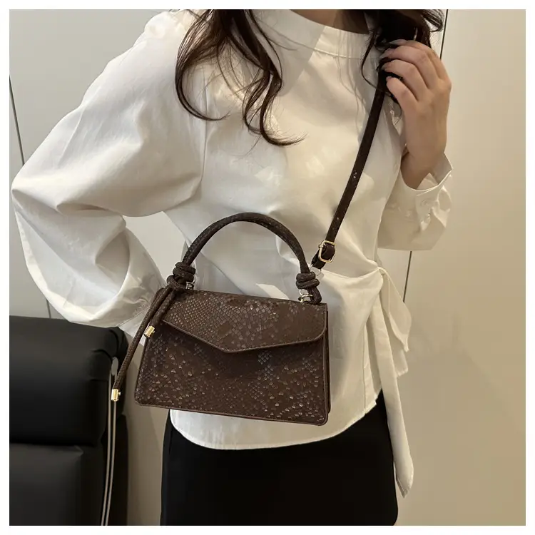 Pink Snake Pattern Crossbody Bag for Women — feature 19