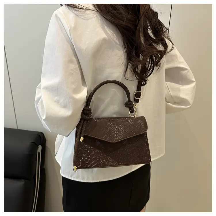 Pink Snake Pattern Crossbody Bag for Women — feature 20