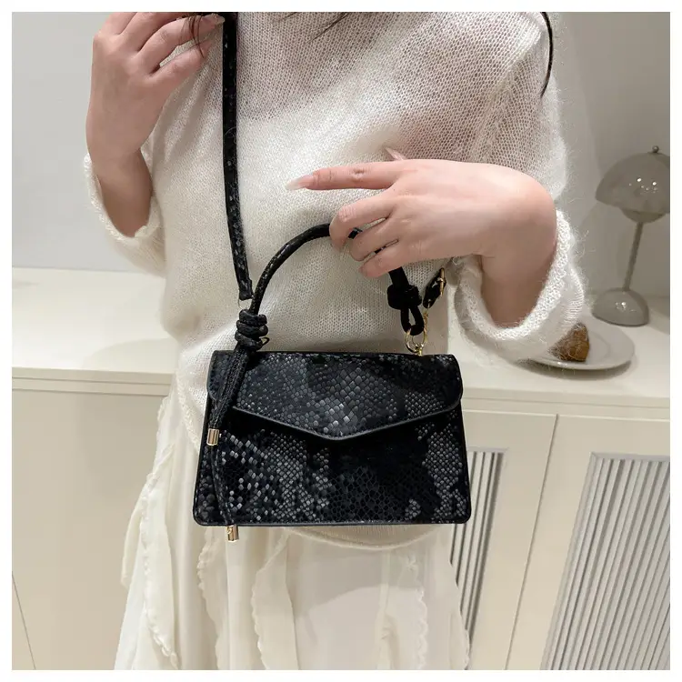 Pink Snake Pattern Crossbody Bag for Women — feature 22