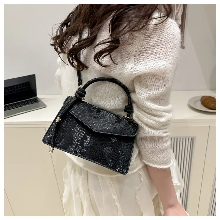 Pink Snake Pattern Crossbody Bag for Women — feature 23