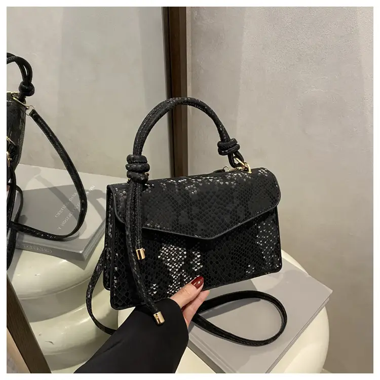 Pink Snake Pattern Crossbody Bag for Women — feature 26