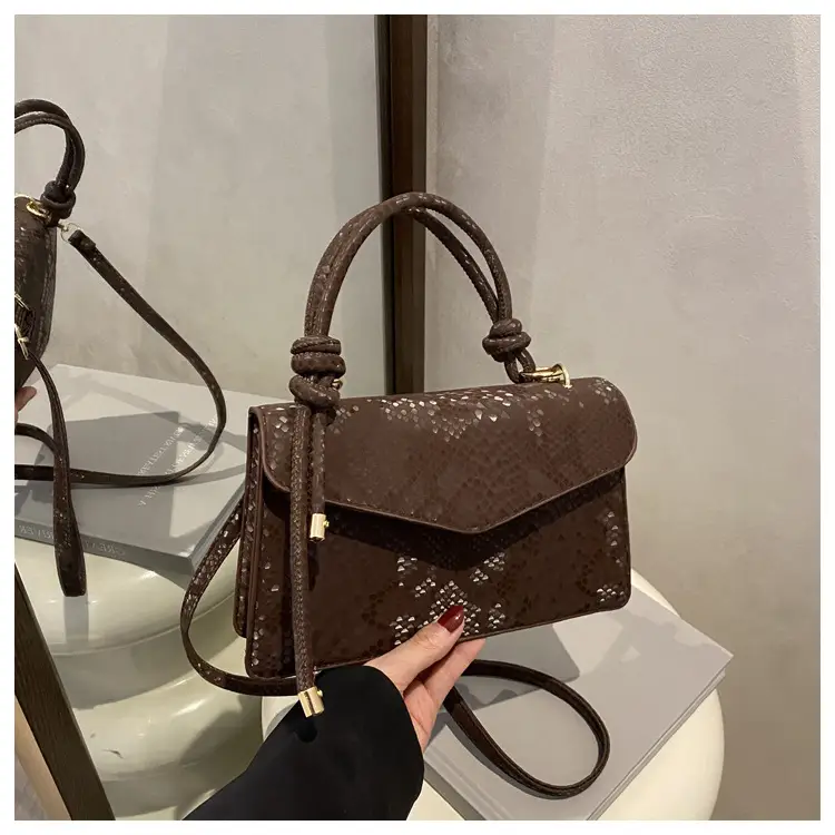 Pink Snake Pattern Crossbody Bag for Women — feature 28