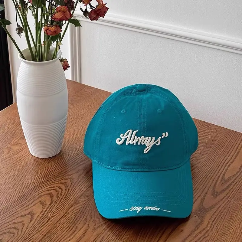 Always Embroidered Baseball Cap White Unisex — feature 7