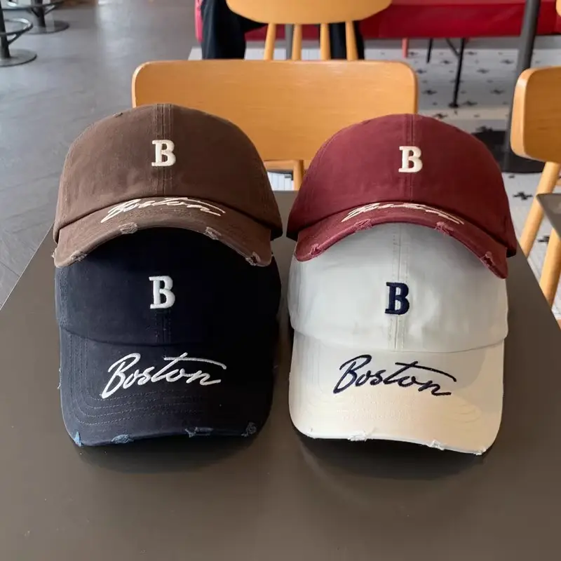 Women Boston Letter Peaked Cap Small Ins Style - Image 6