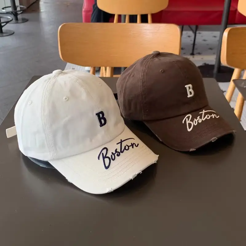 Women Boston Letter Peaked Cap Small Ins Style - Image 8