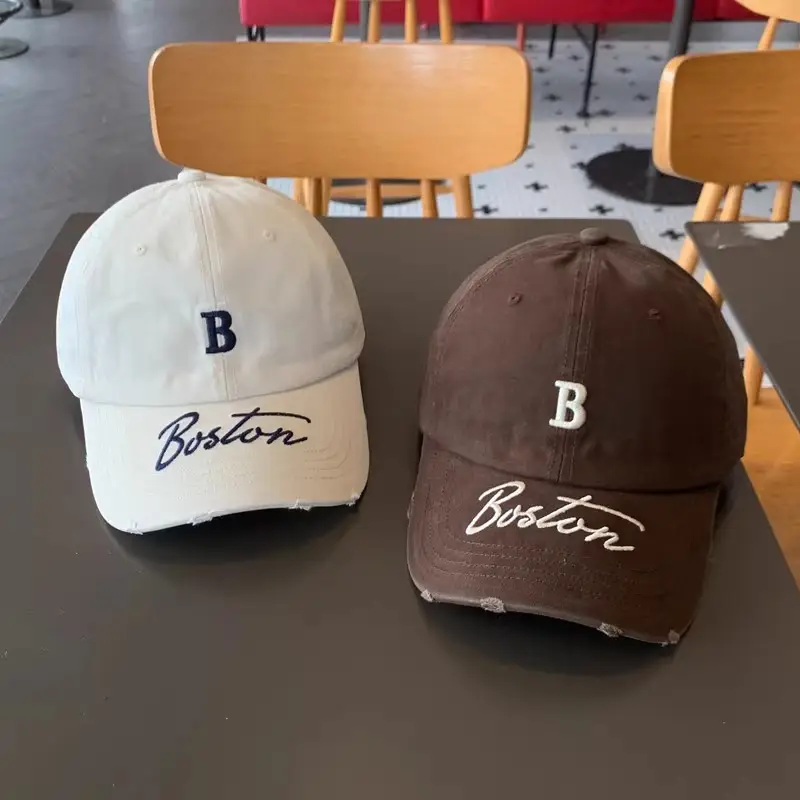 Women Boston Letter Peaked Cap Small Ins Style — feature 3