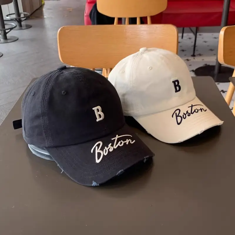 Women Boston Letter Peaked Cap Small Ins Style — feature 5