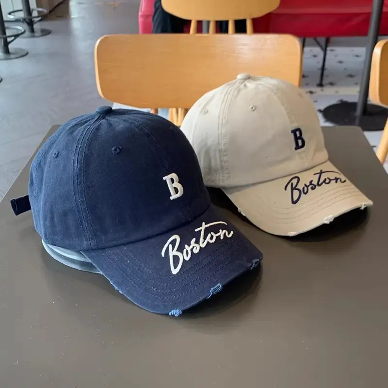 Women Boston Letter Peaked Cap Small Ins Style — feature 6