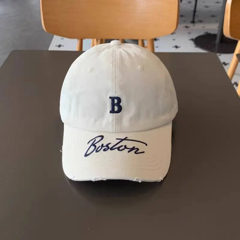 Women Boston Letter Peaked Cap Small Ins Style — feature 7