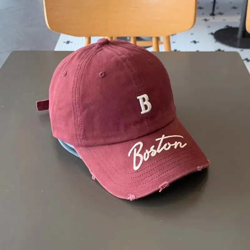 Women Boston Letter Peaked Cap Small Ins Style - Image 5