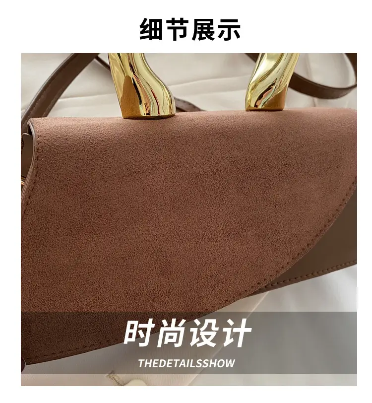 Women's Crossbody Bag Heart Design Beige Leather — feature 2