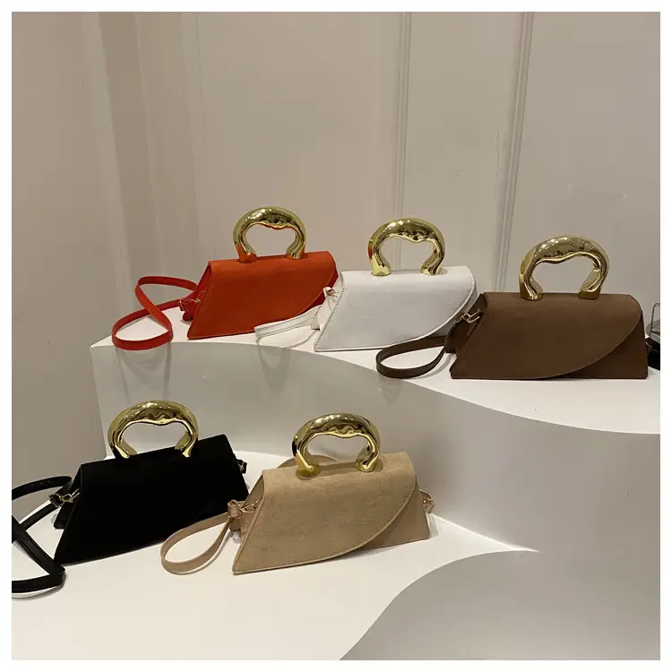 Women's Crossbody Bag Heart Design Beige Leather — feature 27