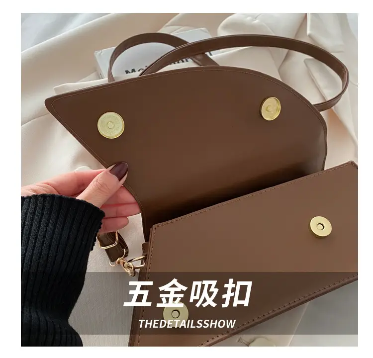 Women's Crossbody Bag Heart Design Beige Leather — feature 4