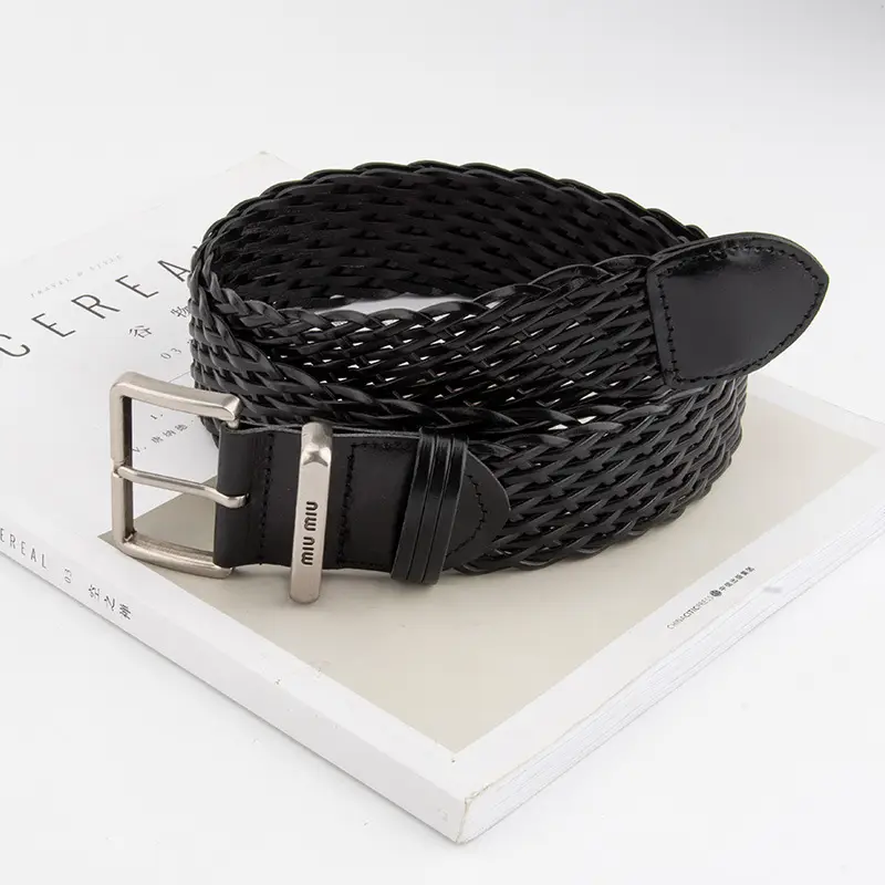 Women Cross-Brown Braided Belt for Women - Image 9