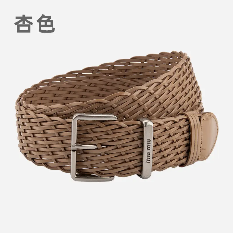 Women Cross-Brown Braided Belt for Women - Image 5