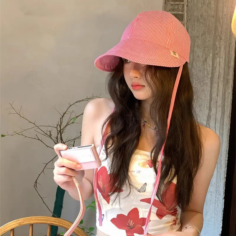 Pink Fisherman Hat for Women Sunscreen Hat