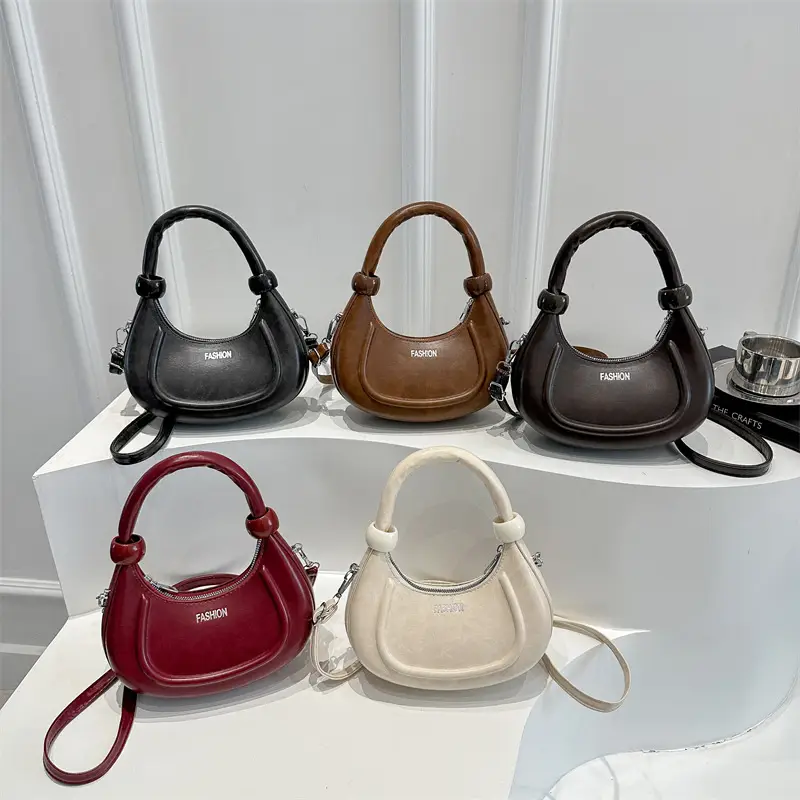 Women's Cream Crossbody Bag with Strap & Handle