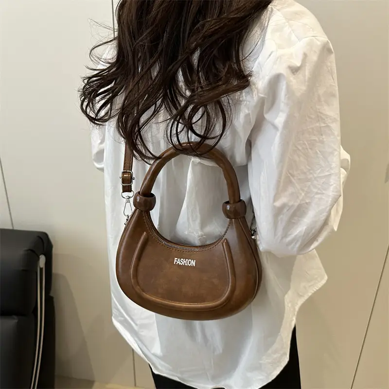 Women's Cream Crossbody Bag with Strap & Handle