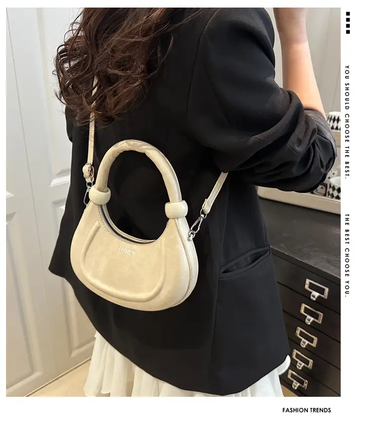 Women's Cream Crossbody Bag with Strap & Handle — feature 1