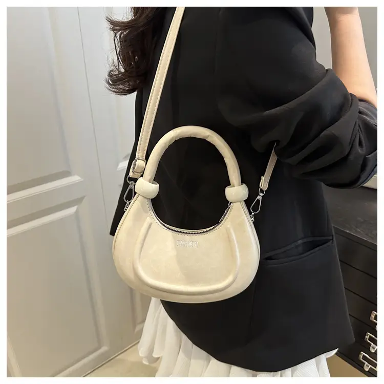 Women's Cream Crossbody Bag with Strap & Handle — feature 12