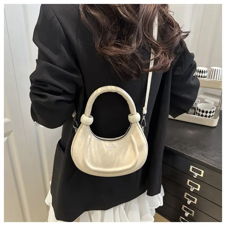 Women's Cream Crossbody Bag with Strap & Handle — feature 14