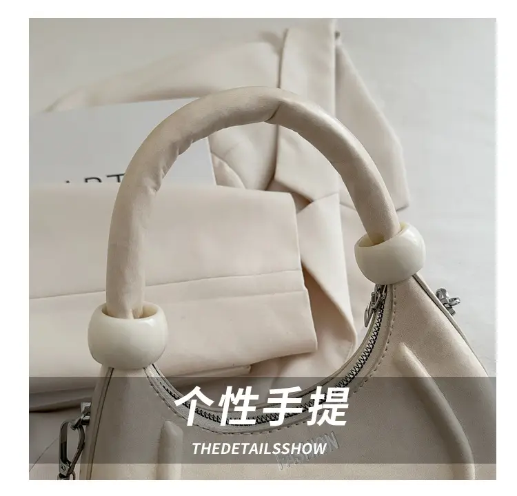 Women's Cream Crossbody Bag with Strap & Handle — feature 5