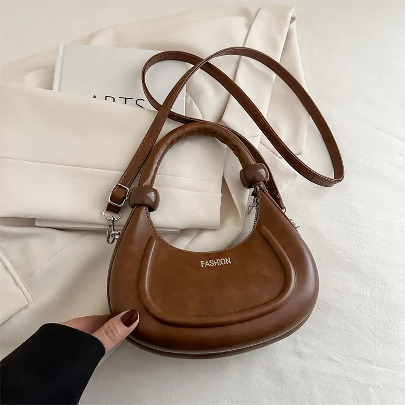 Women's Cream Crossbody Bag with Strap & Handle