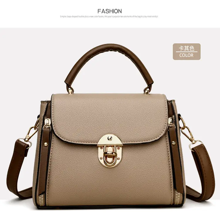 Black Crossbody Bag with Gold Clasp for Women — feature 25