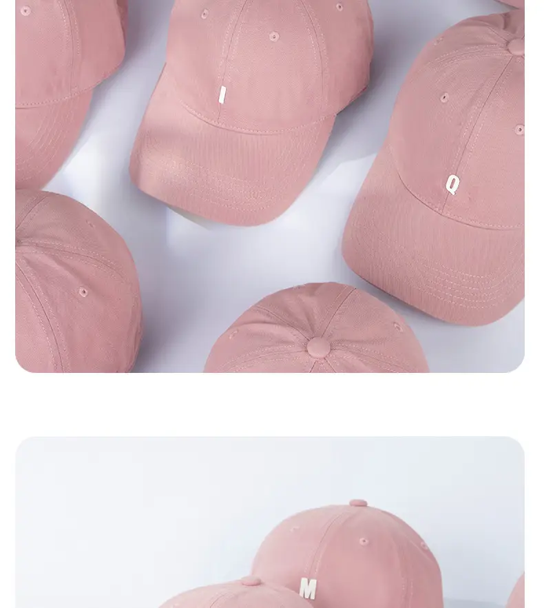 2025 Pink Women's Soft Top Baseball Cap — feature 14