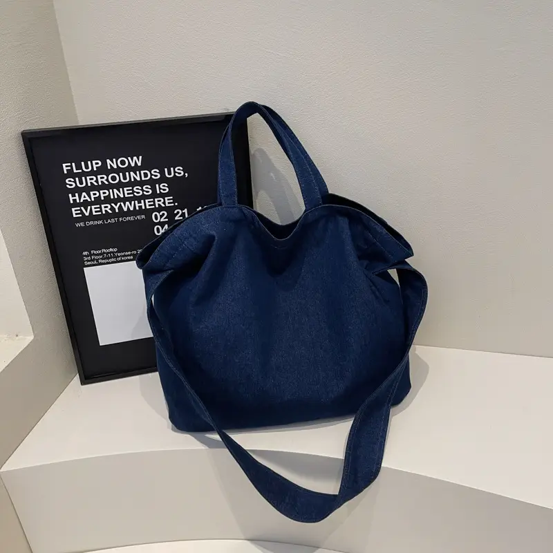 Blue Crossbody Shoulder Bag Large Capacity Spring Summer - Image 10