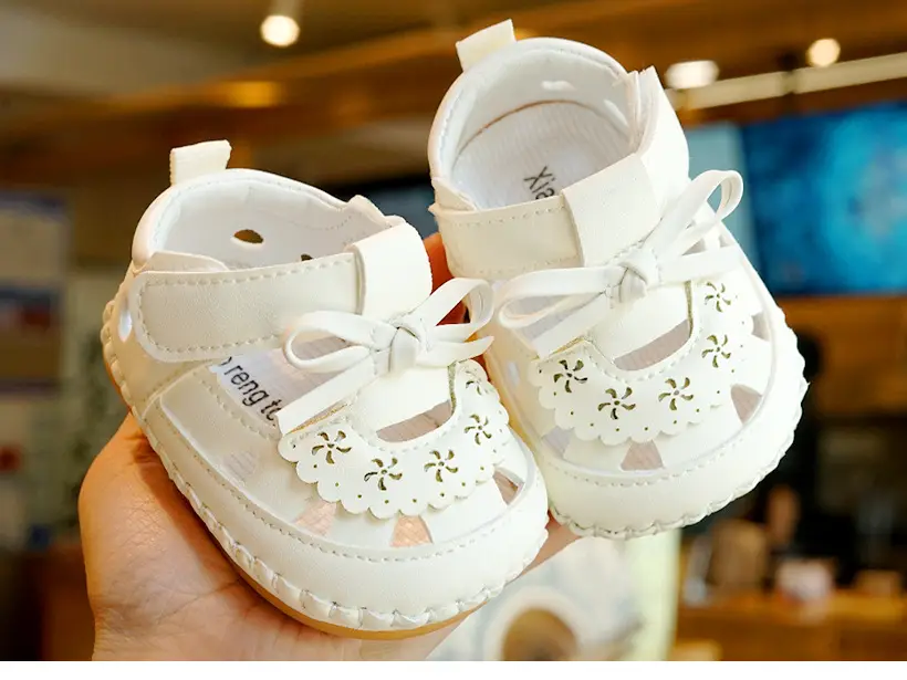 Pink Bow Baby Sandals for Girls 0-1 Years — feature 3